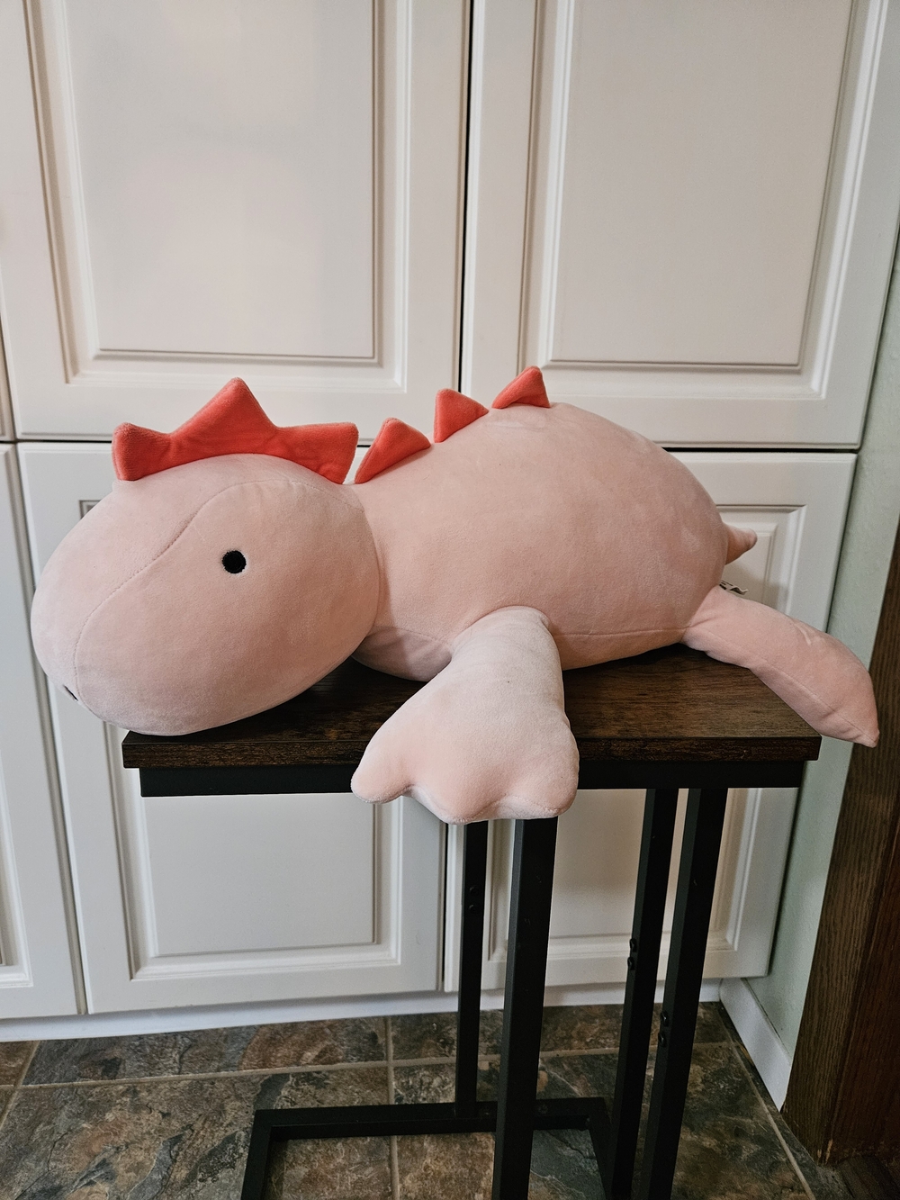 Pillowfort 24" Weighted Pink Dino Plush Sensory Toy Pillow
